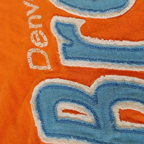 47 Brand Denver Broncos Graphic T-Shirt Orange Size L - Picture 3 of 6